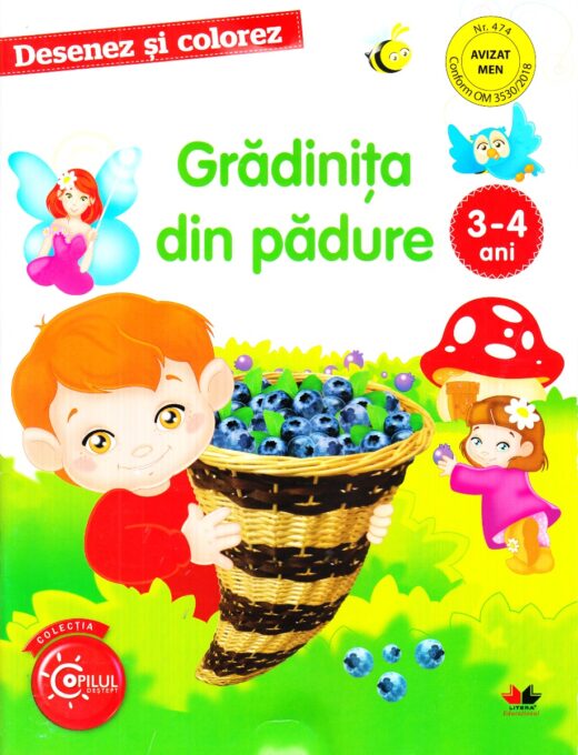 DESENEZ SI COLOREZ. Gradinita din padure. 3-4 ani DESENEZ SI COLOREZ. Gradinita din padure. 3-4 ani