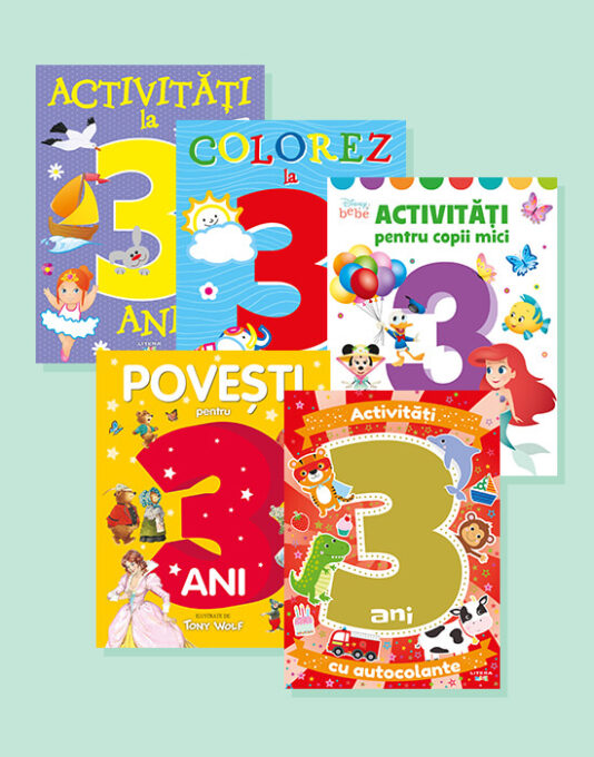 Activitati si povesti pentru 3 ani. Pachet 5 carti Activitati si povesti pentru 3 ani. Pachet 5 carti