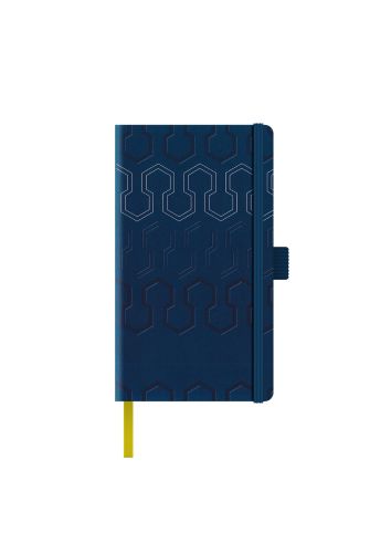 Agenda nedatata A5 Castelli, coperta rigida bleumarin/argintiu, elastic bleumarin, dictando ivory Agenda nedatata A5 Castelli, coperta rigida bleumarin/argintiu, elastic bleumarin, dictando ivory