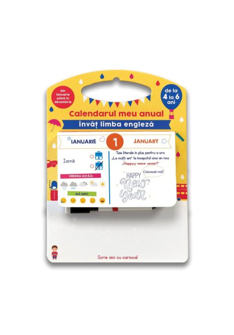 Calendarul meu anual: Invat limba engleza – de la 4 la 6 ani Calendarul meu anual: Invat limba engleza – de la 4 la 6 ani