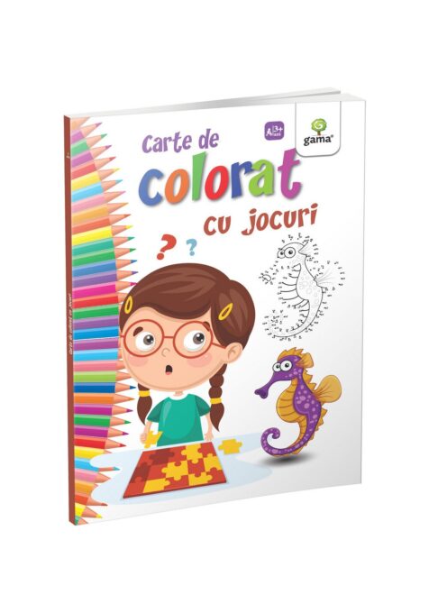 Carte de colorat cu jocuri Carte de colorat cu jocuri