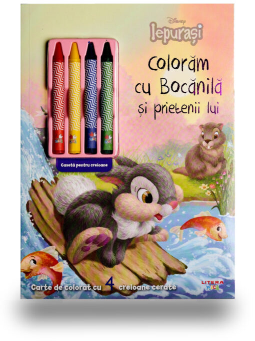Disney. Iepurasi. Coloram cu Bocanila si prietenii lui (contine 4 creioane cerate) Disney. Iepurasi. Coloram cu Bocanila si prietenii lui (contine 4 creioane cerate)
