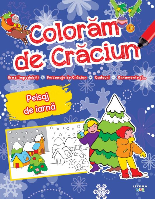 Coloram de Craciun. Peisaj de iarna