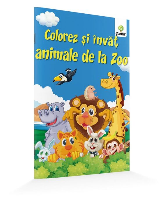 Colorez si invat animale de la zoo