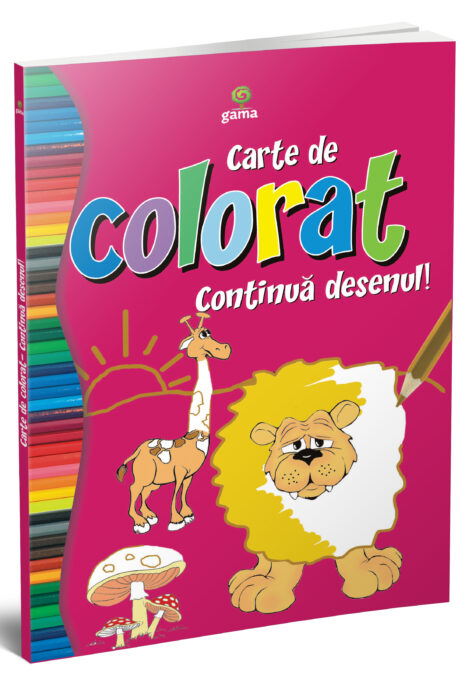 Carte de colorat continua desenul Carte de colorat continua desenul