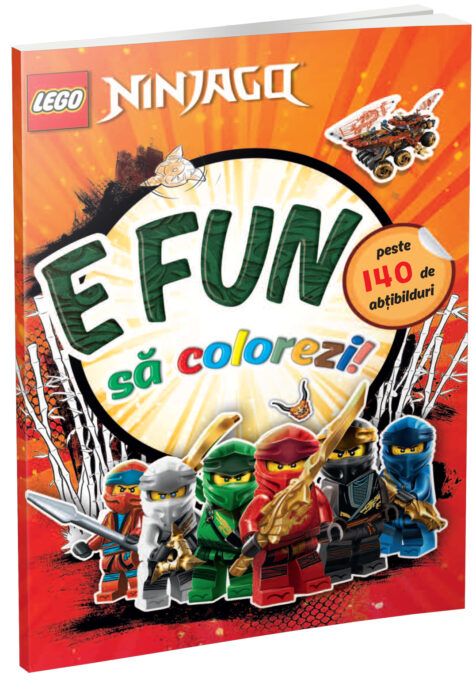 E fun sa colorezi – Ninjago (carte de colorat cu abtibilduri) E fun sa colorezi – Ninjago (carte de colorat cu abtibilduri)