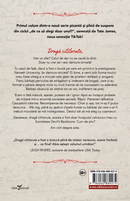 Dragă cititorule (prima carte din seria „Devil’s Backbone”) 3 Dragă cititorule (prima carte din seria „Devil’s Backbone”) - imagine 3