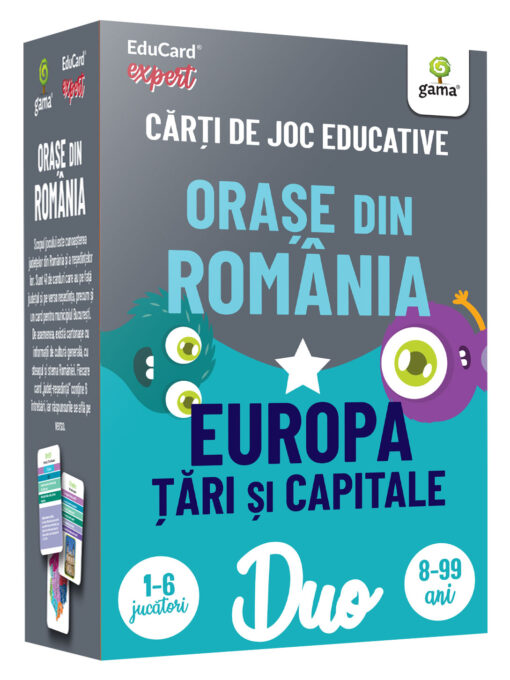DuoCard – Orase din Romania Europa: Tari si capitale DuoCard – Orase din Romania Europa: Tari si capitale