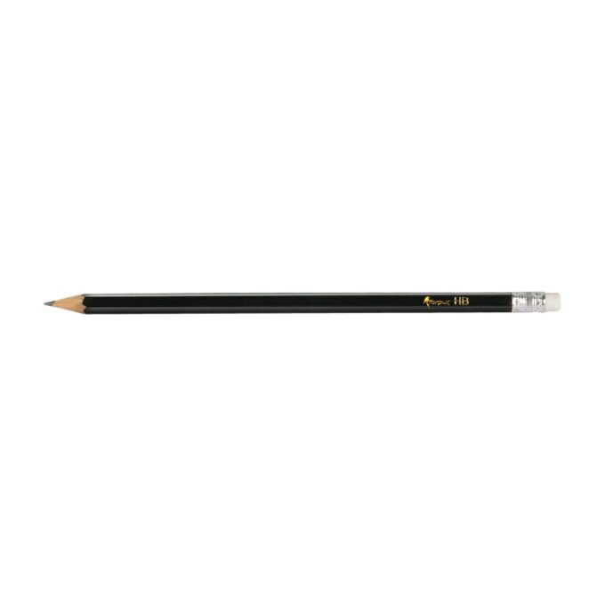 Creion grafit negru HB cu radiera Forpus 50803 Creion grafit negru HB cu radiera Forpus 50803