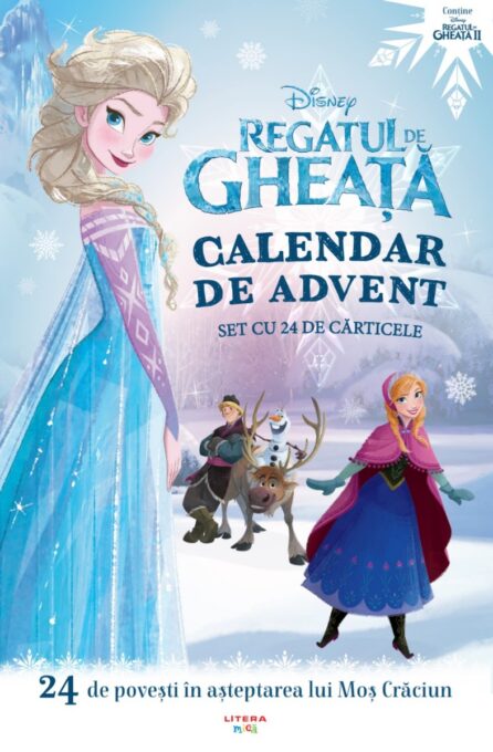 Disney. Regatul de gheata. Calendar de advent. Set cu 24 de carticele (transport gratuit) Disney. Regatul de gheata. Calendar de advent. Set cu 24 de carticele (transport gratuit)
