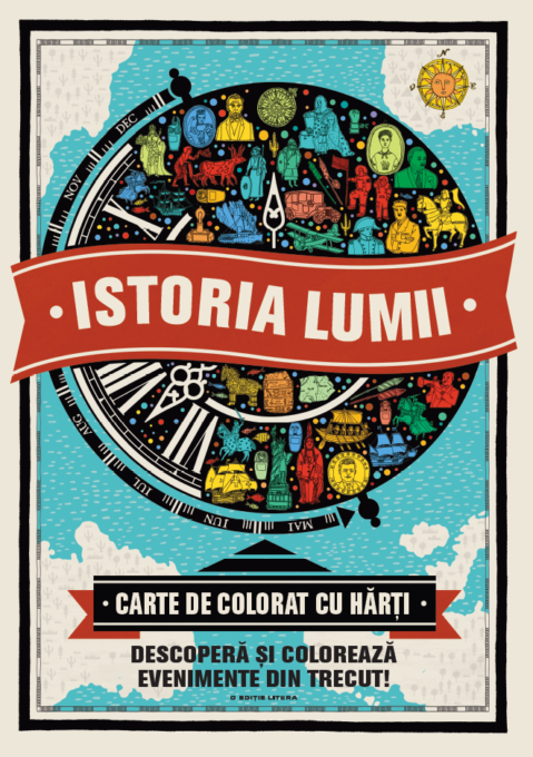 Istoria lumii. Carte de colorat cu hărți Istoria lumii. Carte de colorat cu hărți