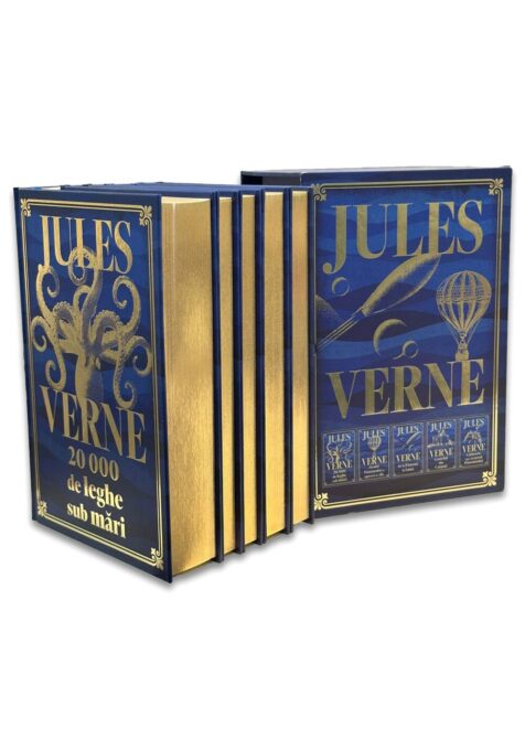 Jules Verne: Pachet de 5 Carti in Cutie Speciala – Editie de colectie Jules Verne: Pachet de 5 Carti in Cutie Speciala – Editie de colectie