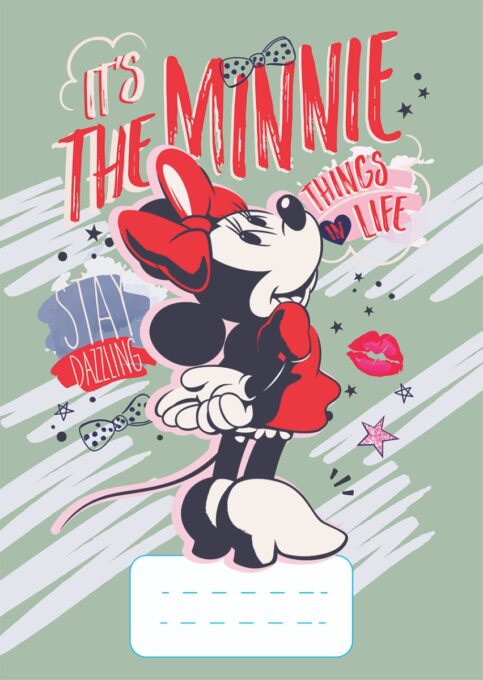 Caiet velin A5, 48 de file, Minnie Mouse Caiet velin A5, 48 de file, Minnie Mouse