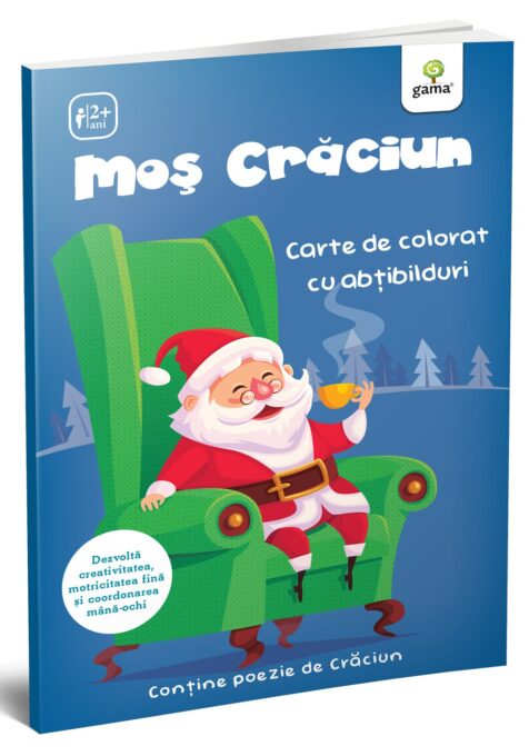 Moș Crăciun. Carte de colorat cu abțibilduri Moș Crăciun. Carte de colorat cu abțibilduri