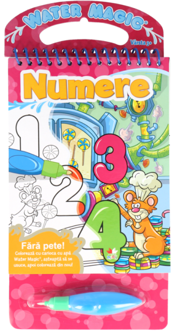 Numere. Colorăm cu carioca cu apă Numere. Colorăm cu carioca cu apă