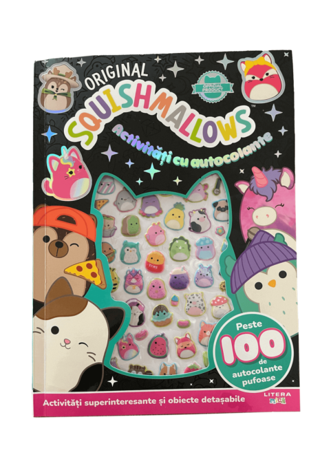 Original Squishmallows. Activitati cu autocolante Original Squishmallows. Activitati cu autocolante