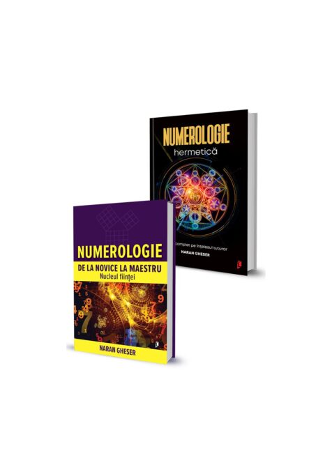 Pachet Numerologie de la novice la maestru. Nucleul fiintei + Numerologie hermetica. Set 2 carti Pachet Numerologie de la novice la maestru. Nucleul fiintei + Numerologie hermetica. Set 2 carti