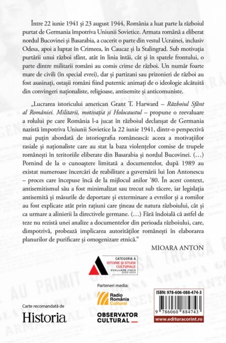 Războiul Sfânt al României. Militarii, motivația și Holocaustul 2 Războiul Sfânt al României. Militarii, motivația și Holocaustul - imagine 2