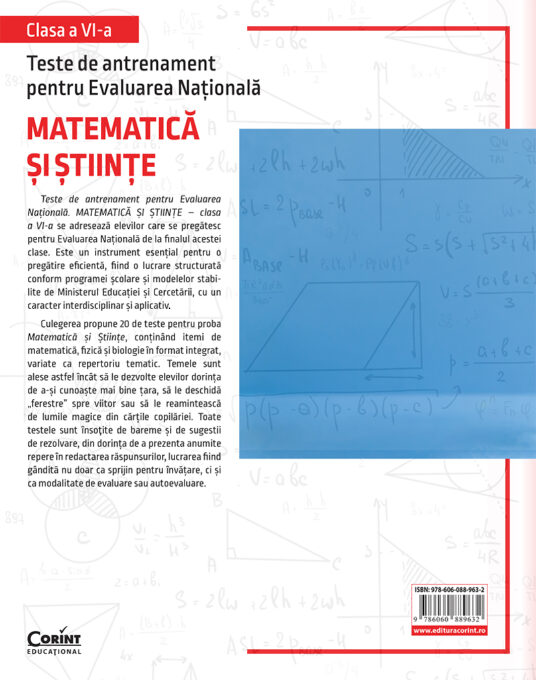 Teste de antrenament pentru Evaluarea Națională. Matematică și științe - clasa a VI-a - imagine 2