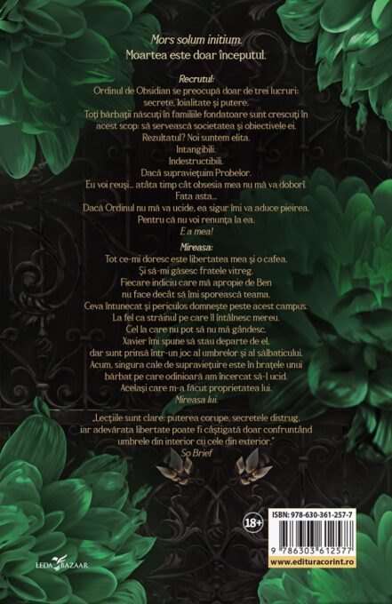 Un secret periculos (prima carte din serie „Ordinul de Obsidian”) ediţie specială 3 Un secret periculos (prima carte din serie „Ordinul de Obsidian”) ediţie specială - imagine 3